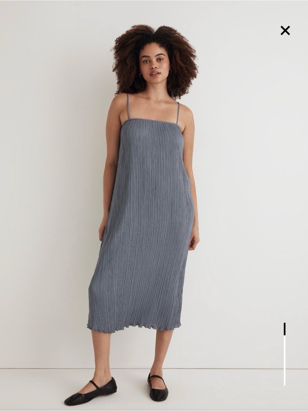NWT Madewell The Goldie Dress in Plisse